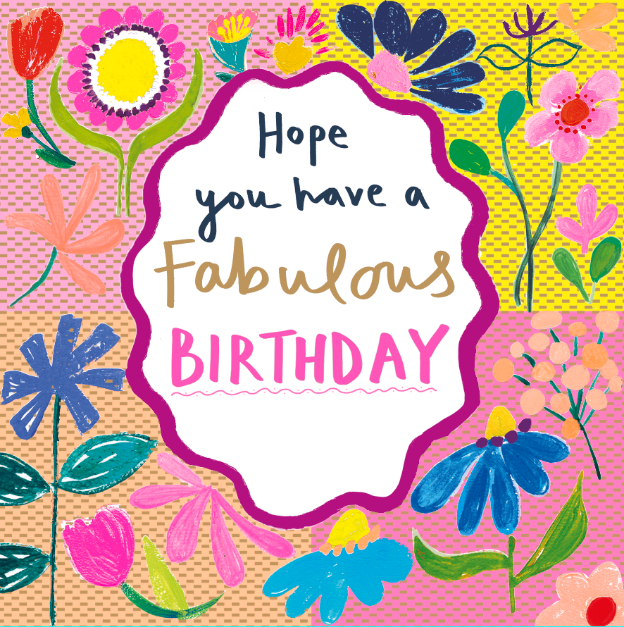 BIG CAMEO FLORAL BIRTHDAY