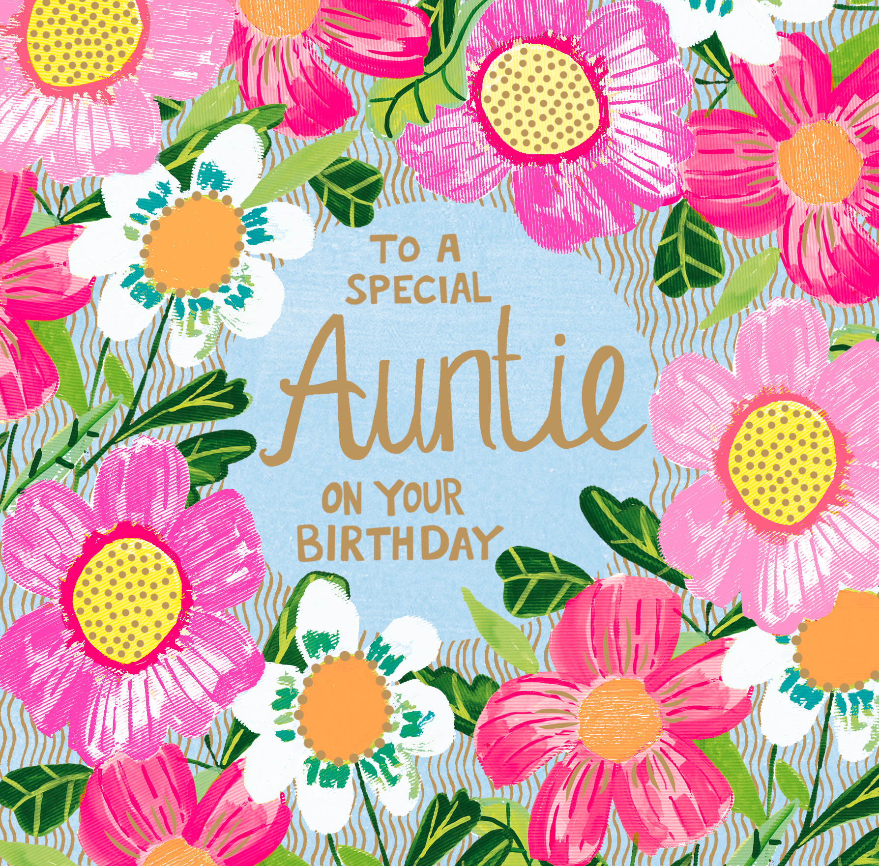 TO A SPECIAL AUNTIE ON YOUR BIRTHDAY