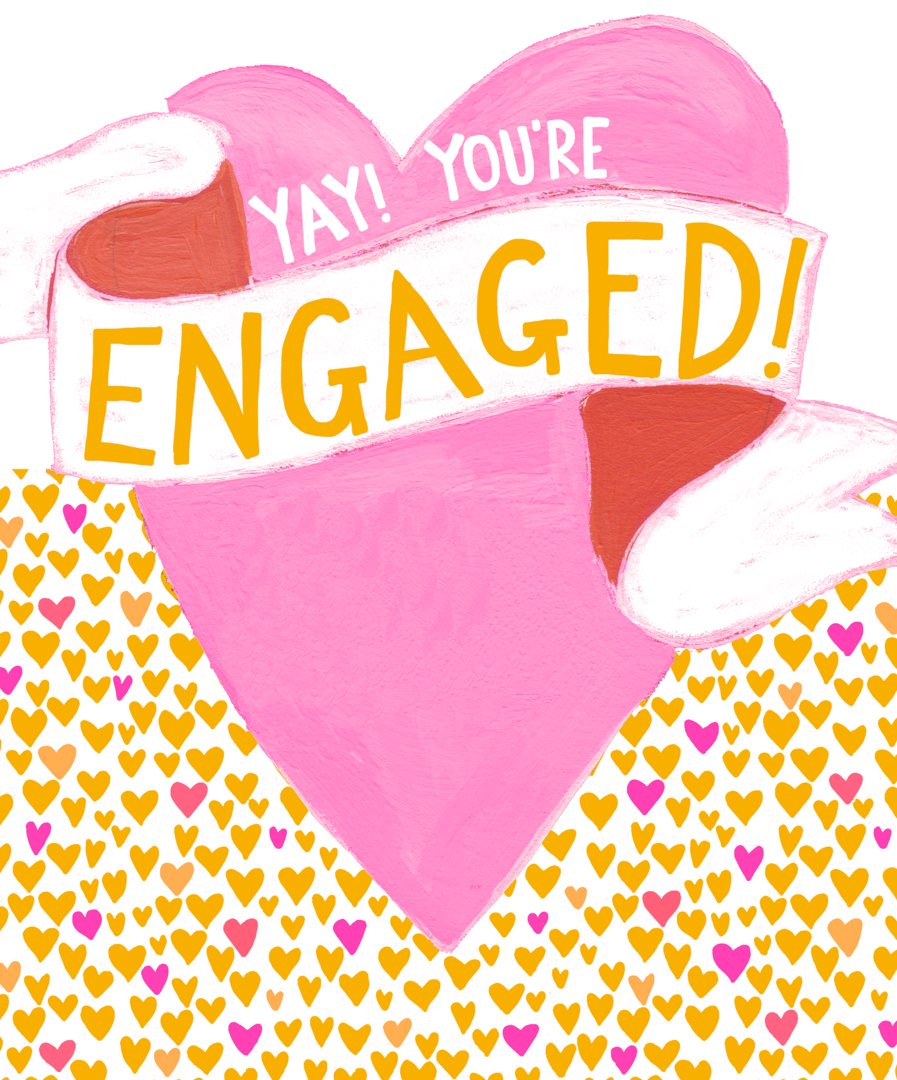 ENGAGEMENT BANNER AND HEART