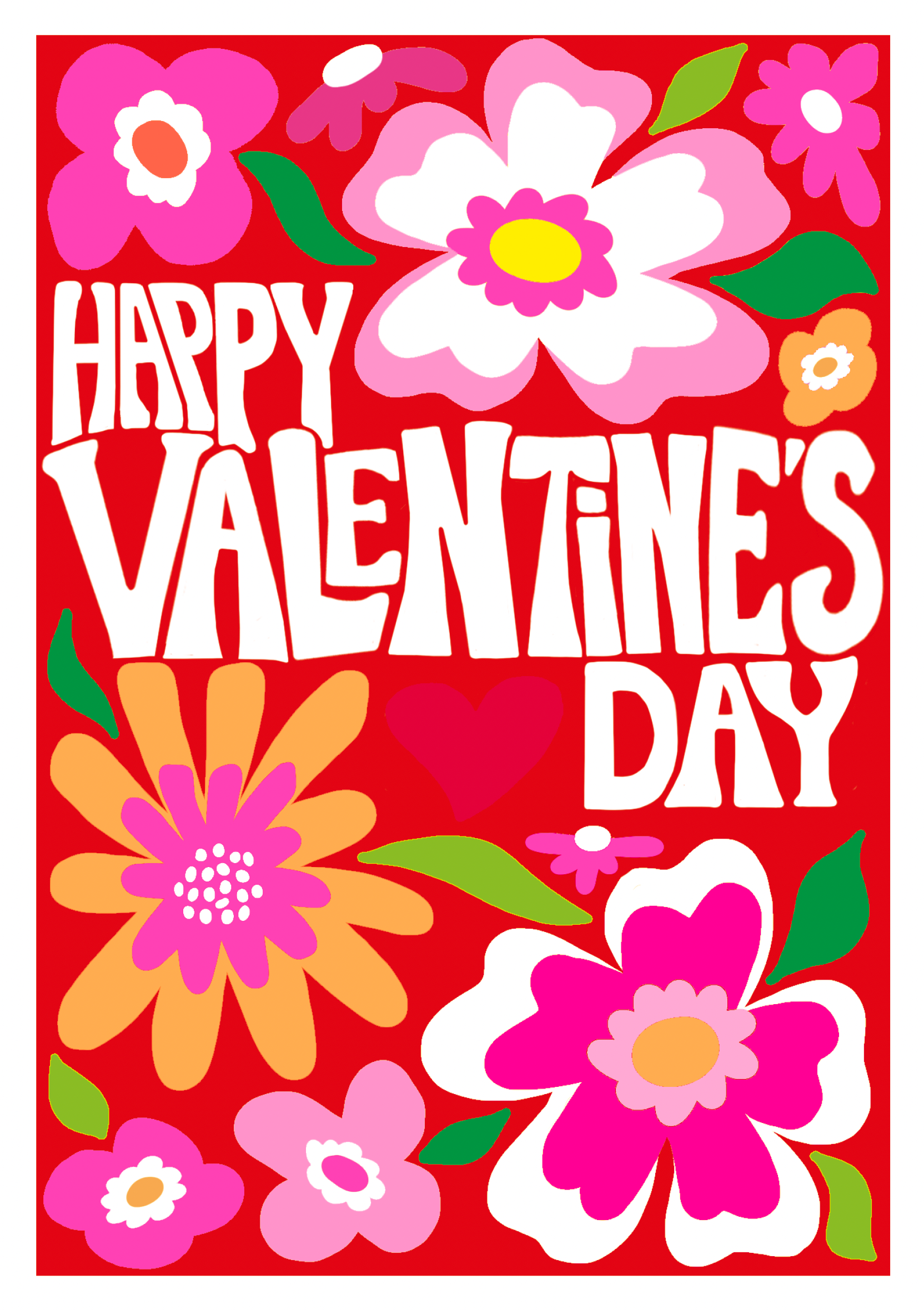 FLORAL HAPPY VALENTINES DAY