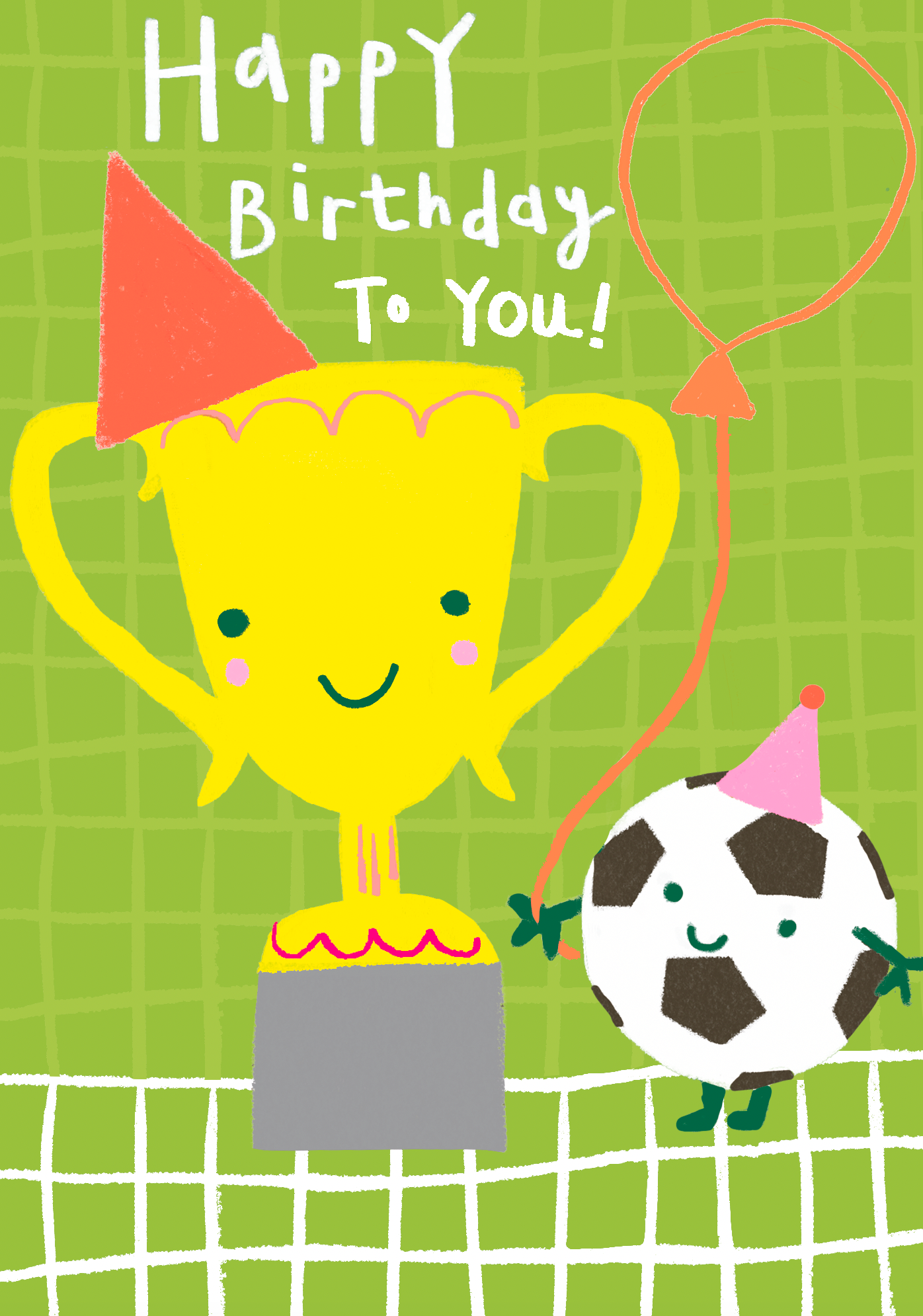 Birthday Football Trophy