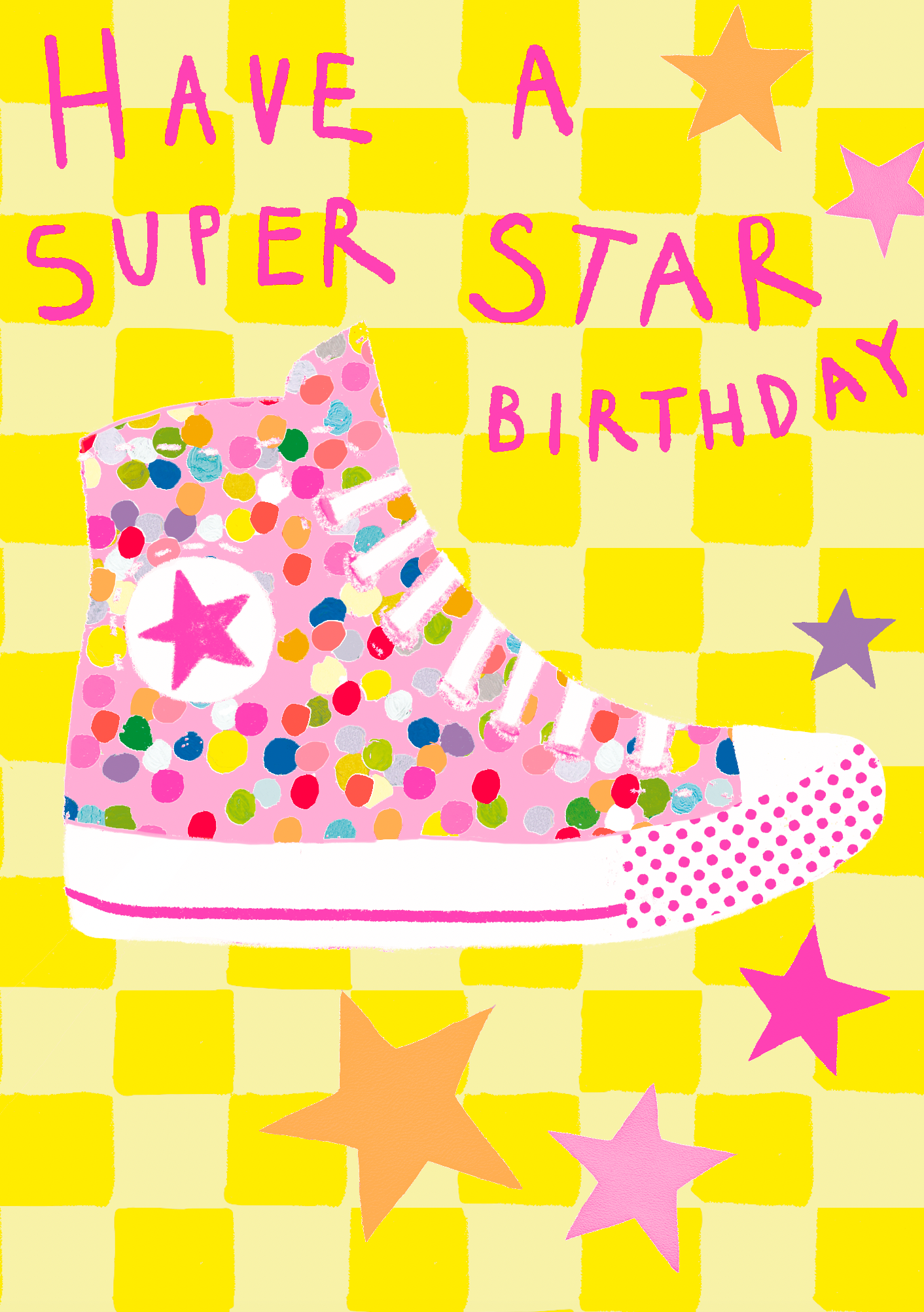 Pink Super Star Birthday