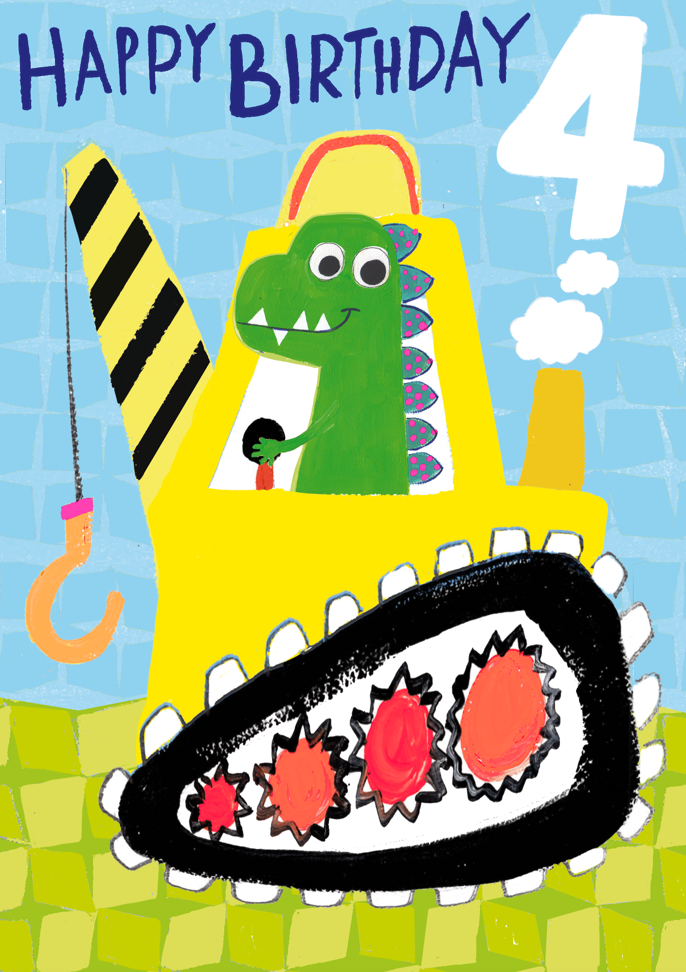 Age 4 Dino In Digger