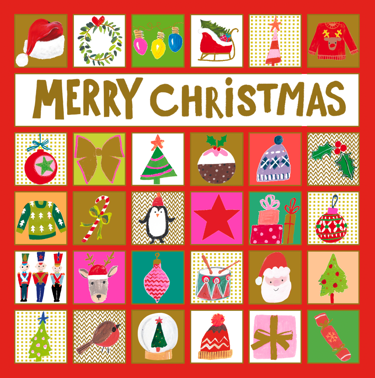 FOILED XMAS ICONS