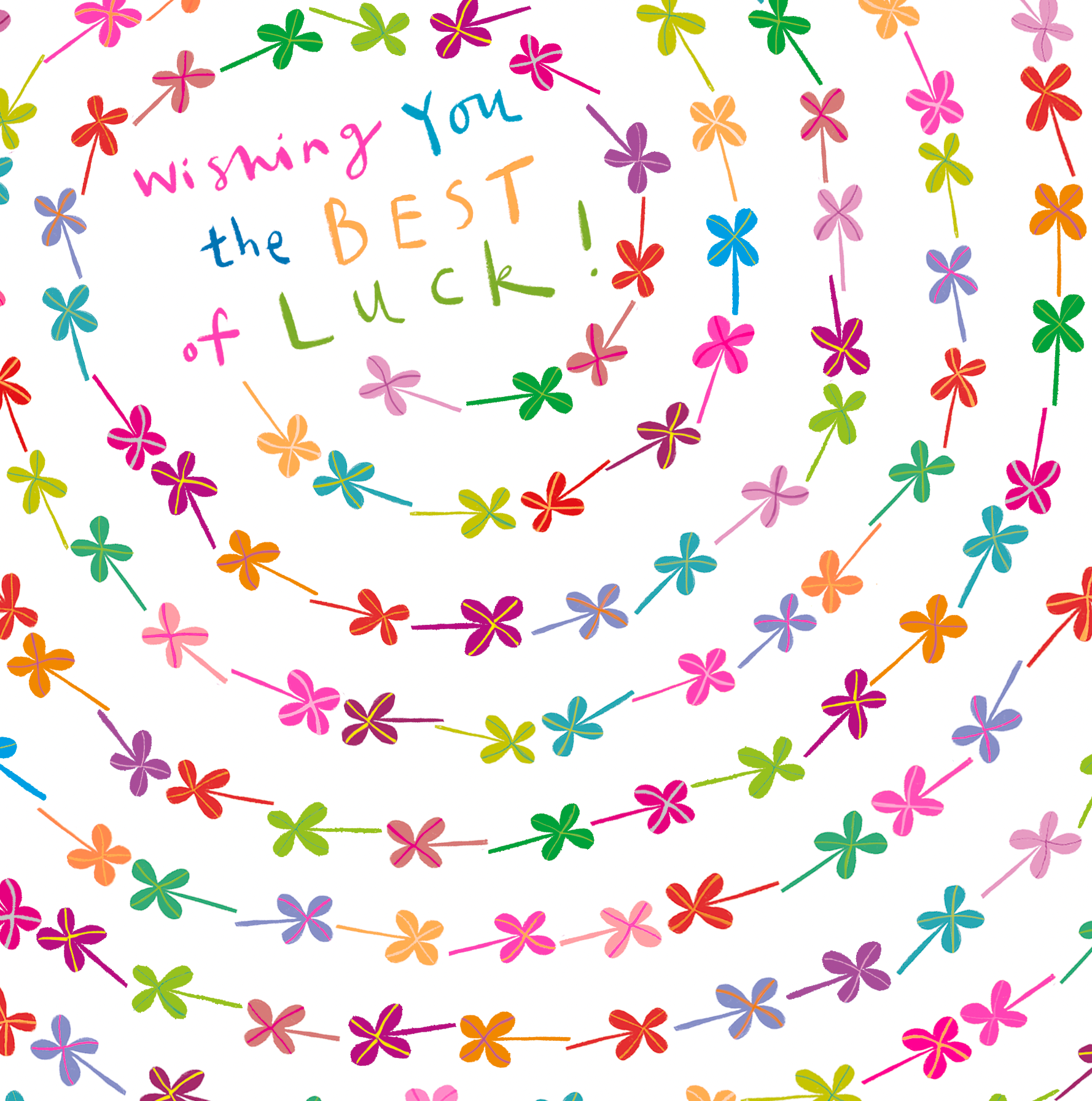 BEST OF LUCK CLOVERS