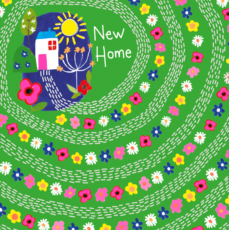 NEW HOME HOUSE AND FLOWERS