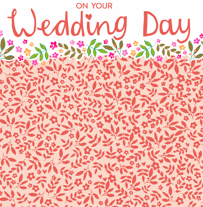 WEDDING DAY COPPER FLORAL FOILS
