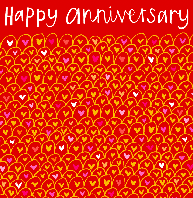 ANNIVERSARY RED FOIL HEARTS