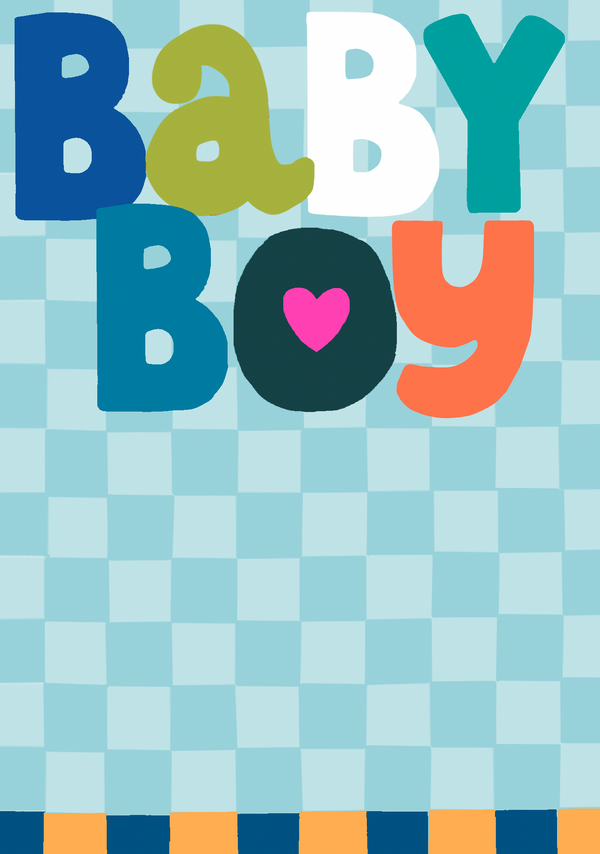 Baby Boy Blue Checkered