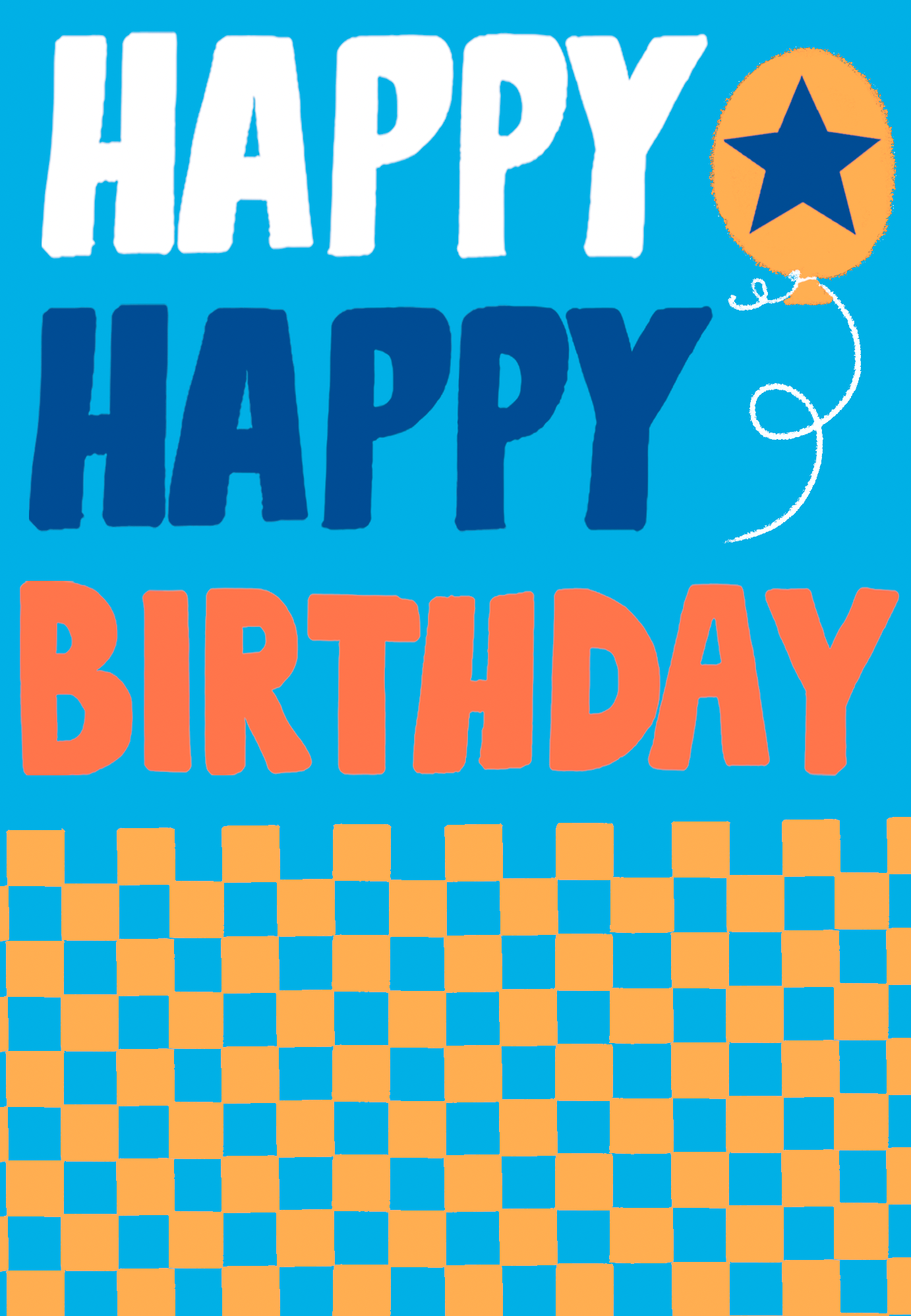 HAPPY HAPPY BIRTHDAY CHECK