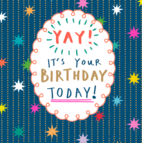 NAVY BLUE HAPPY BIRTHDAY