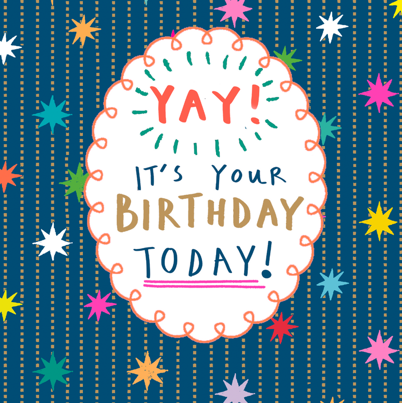 NAVY BLUE HAPPY BIRTHDAY