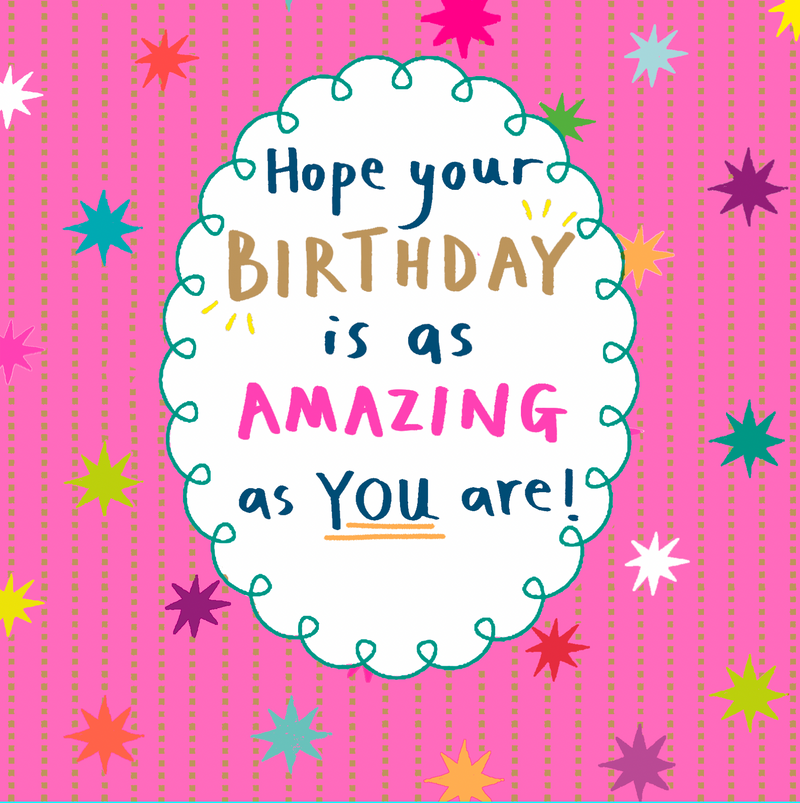 PINK AMAZING BIRTHDAY