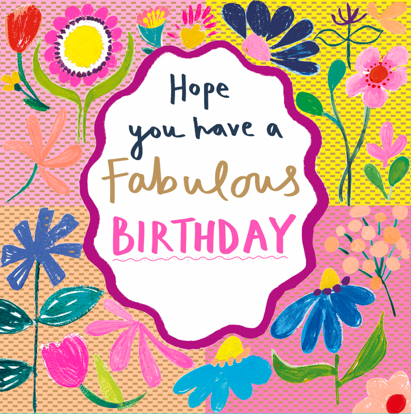 BIG CAMEO FLORAL BIRTHDAY