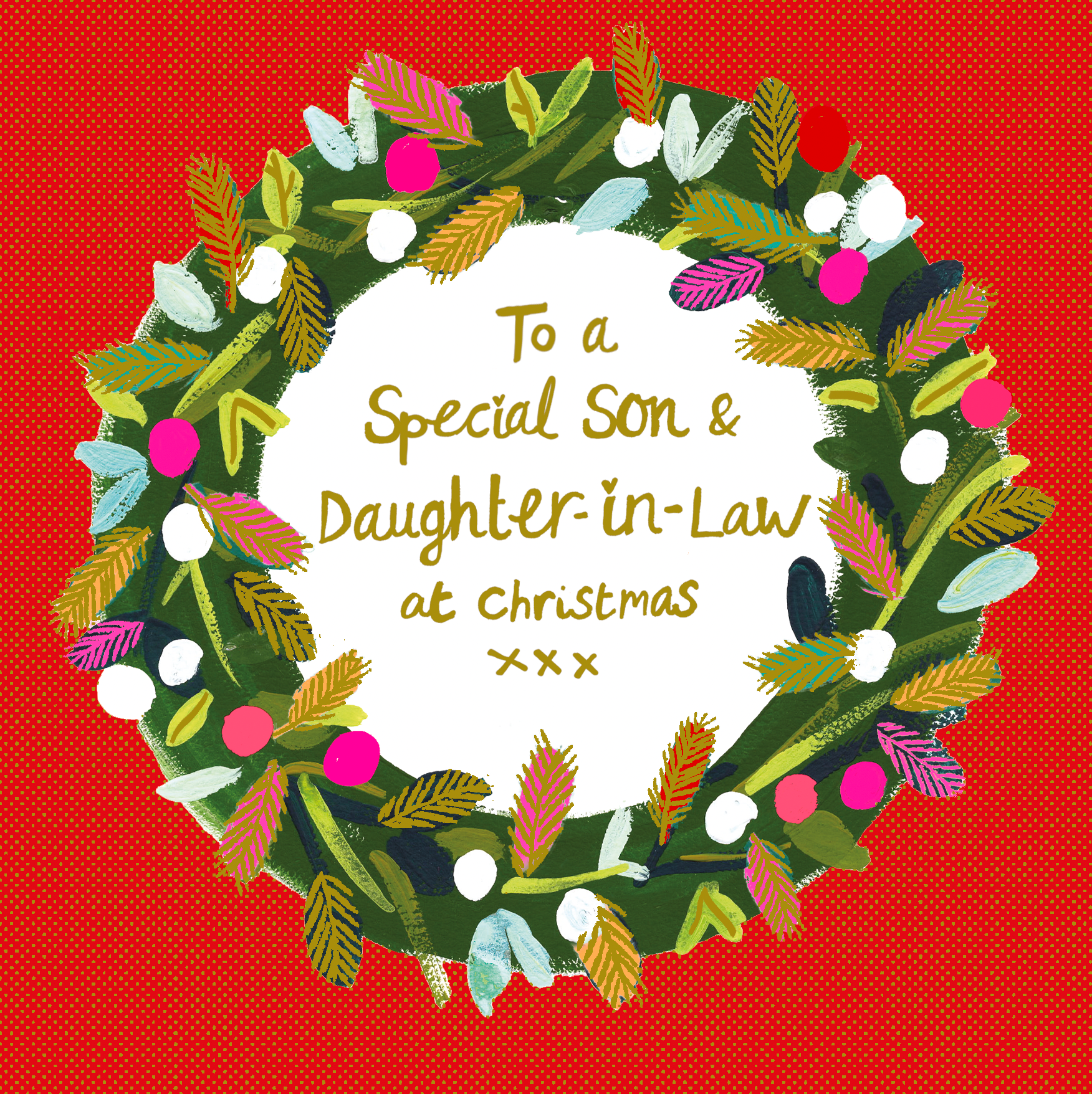 SON AND DAUGHTER-IN LAW - WREATH