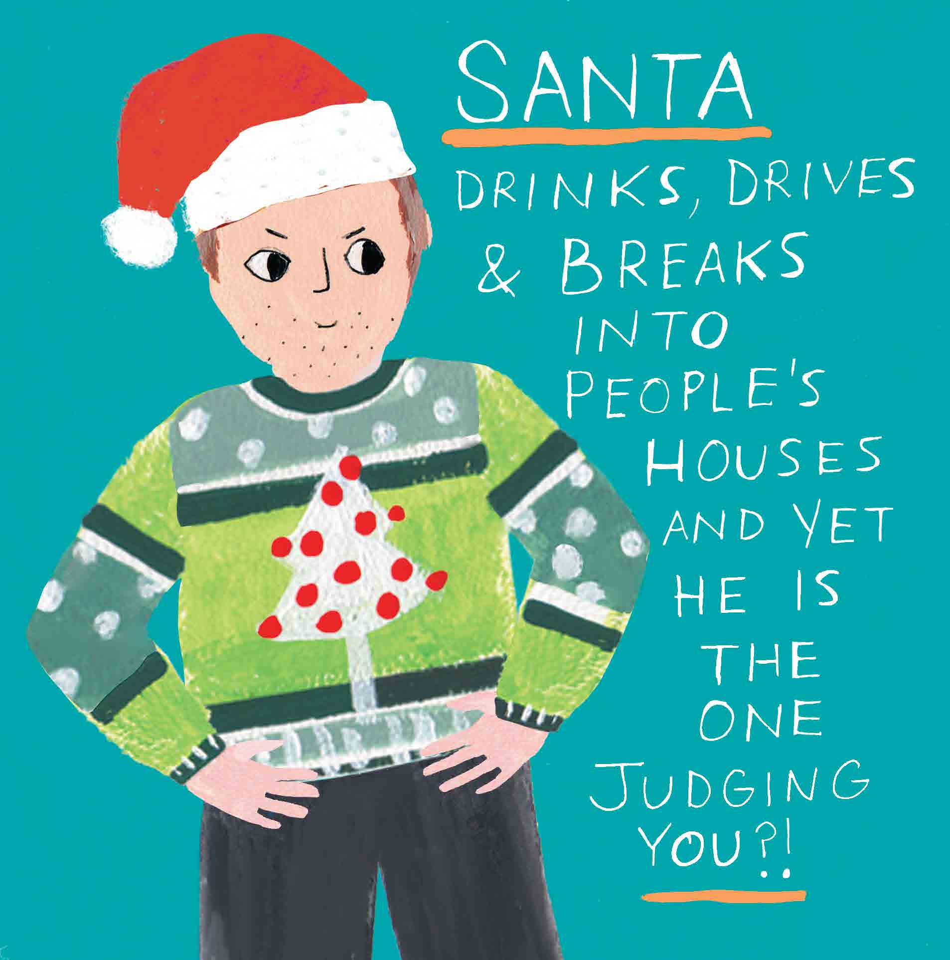 Mine's A Pint. Santa