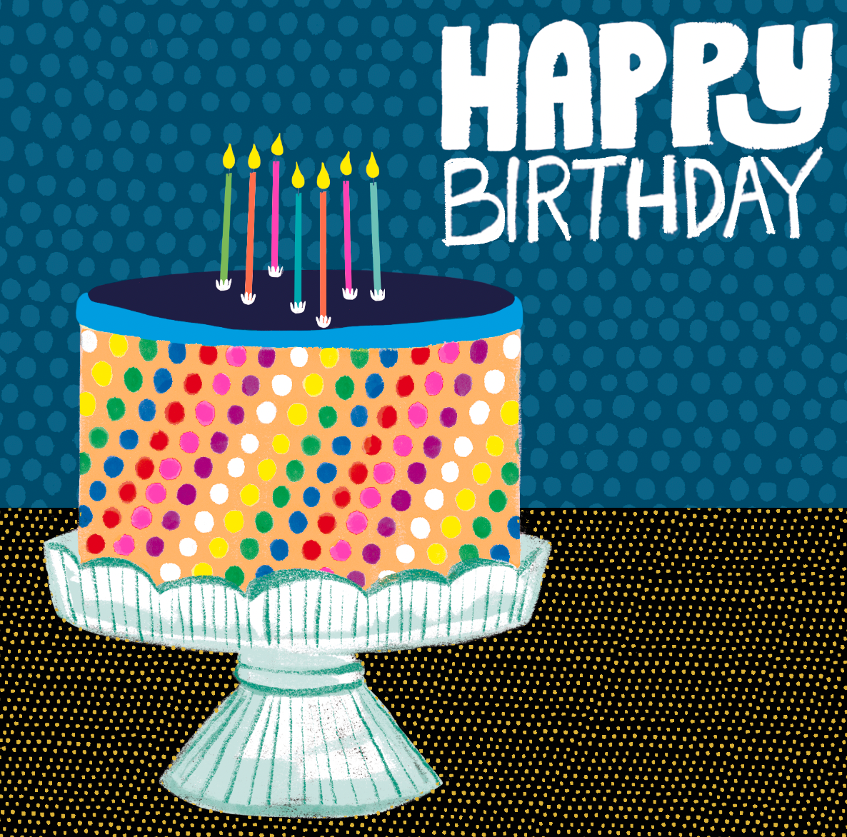 SPOTTY BIRTHDAY CAKE