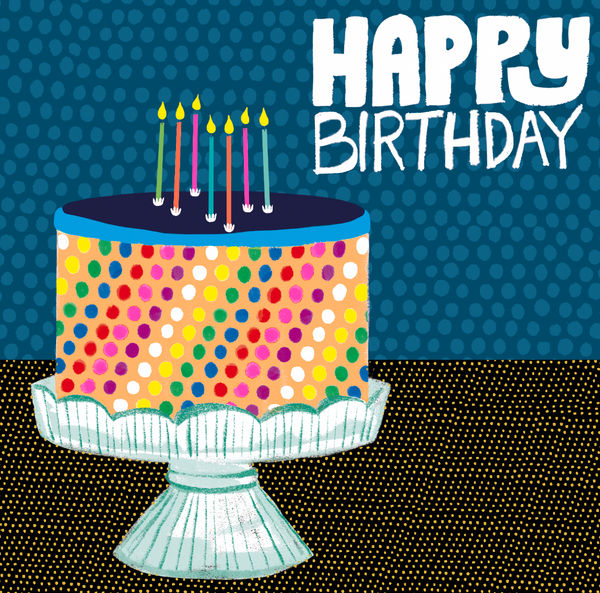 SPOTTY BIRTHDAY CAKE
