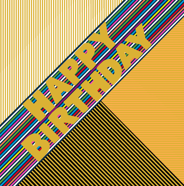 FOILED BIRTHDAY STRIPES
