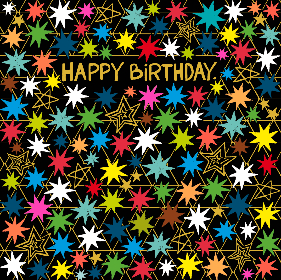 BIRTHDAY NEON STARS