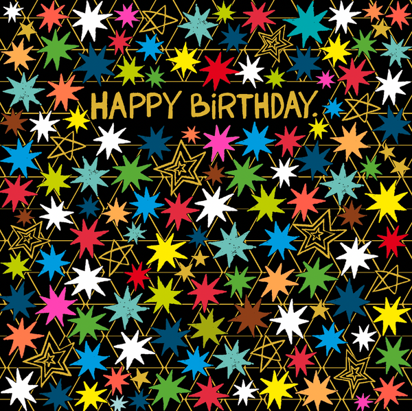 BIRTHDAY NEON STARS