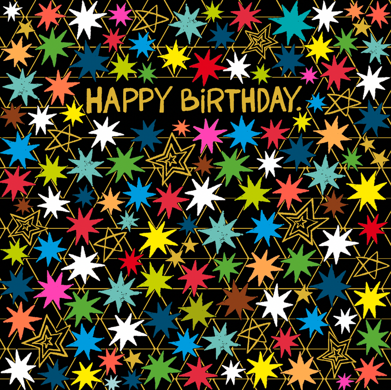 BIRTHDAY NEON STARS