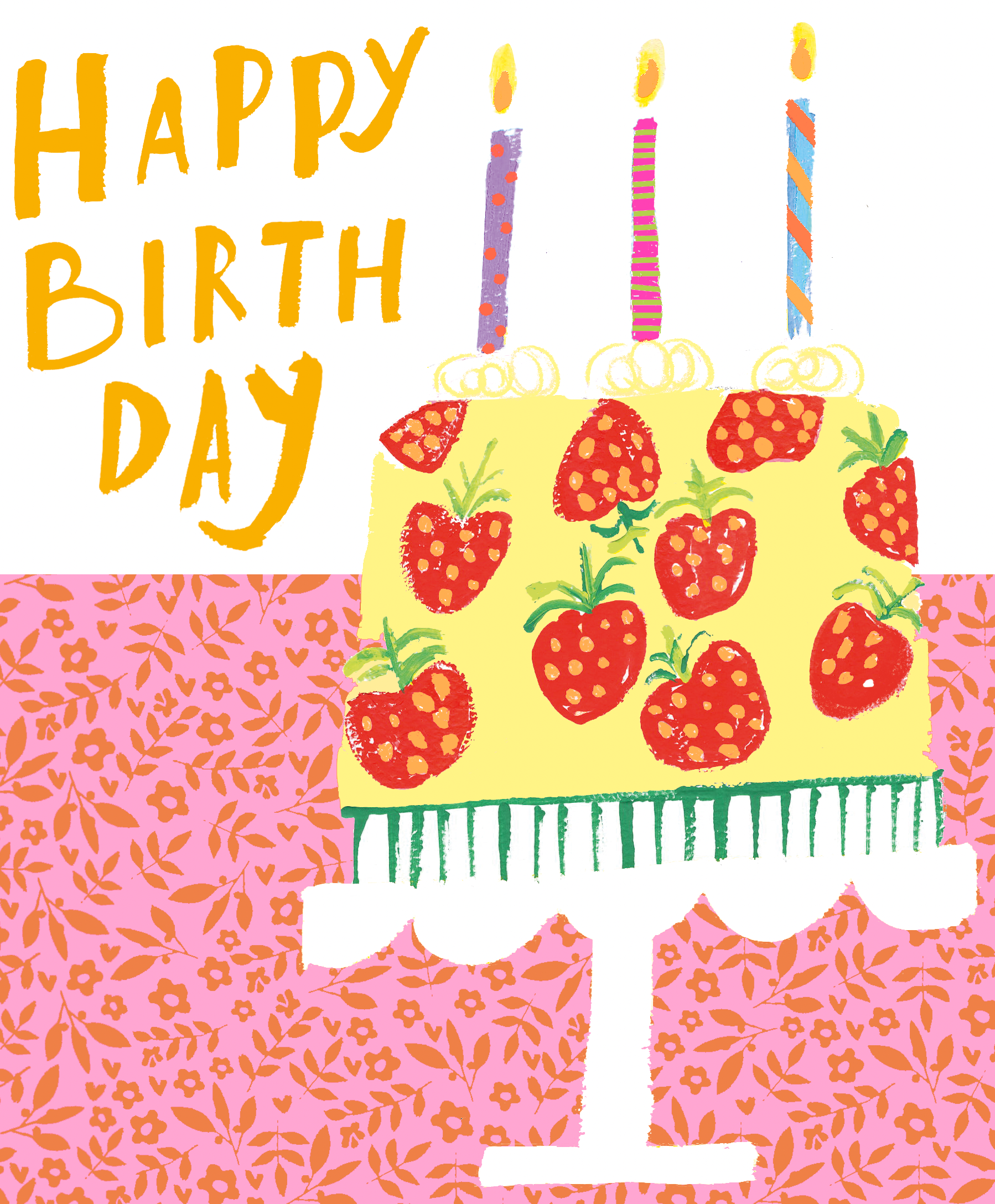 STRAWBERRY BIRTHDAY CAKE