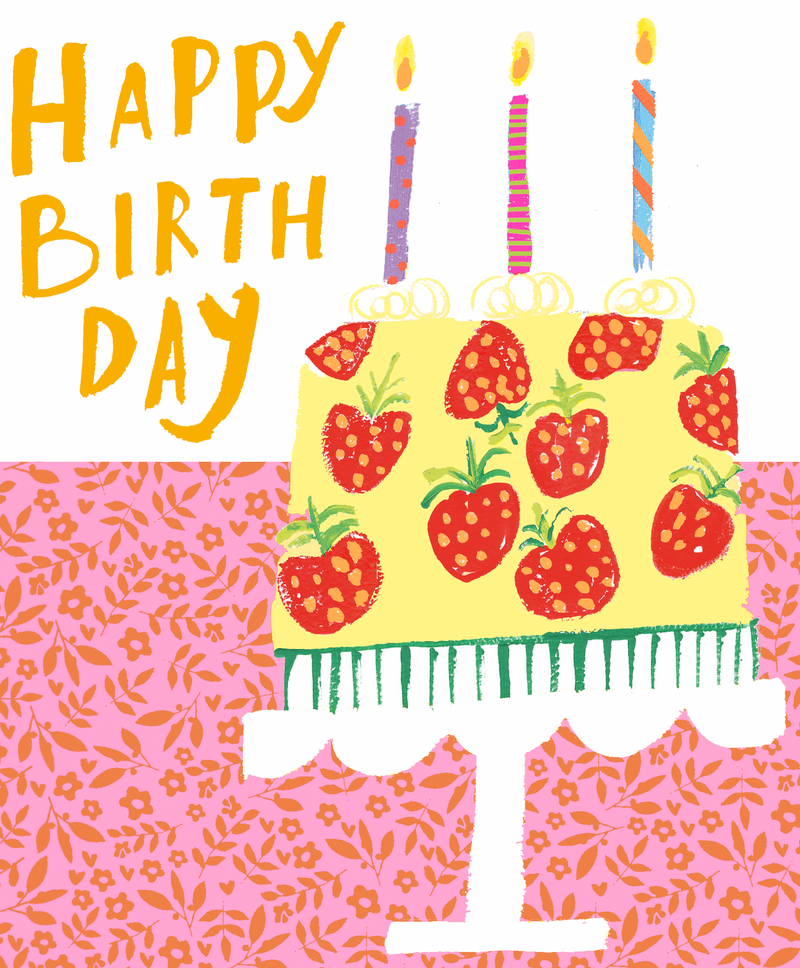 STRAWBERRY BIRTHDAY CAKE