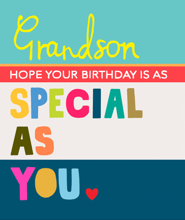 Grandson Hope Your Birthday Is As Special As You