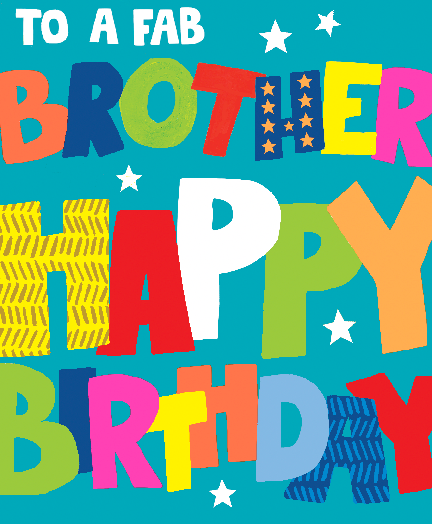 To A Fab Brother Happy Birthday