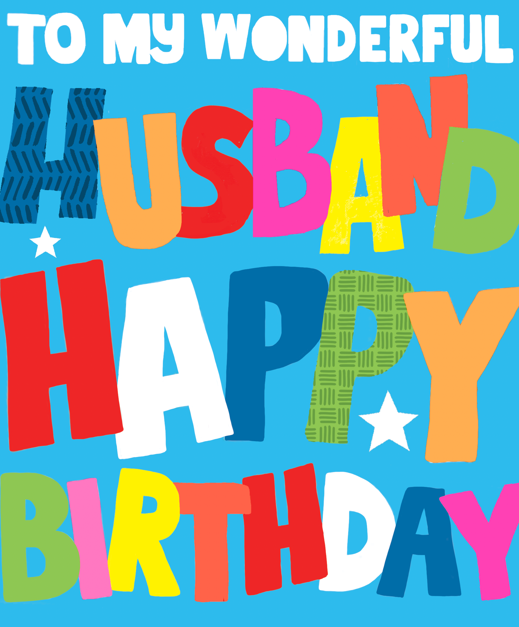 To My Wonderful Husband Happy Birthday