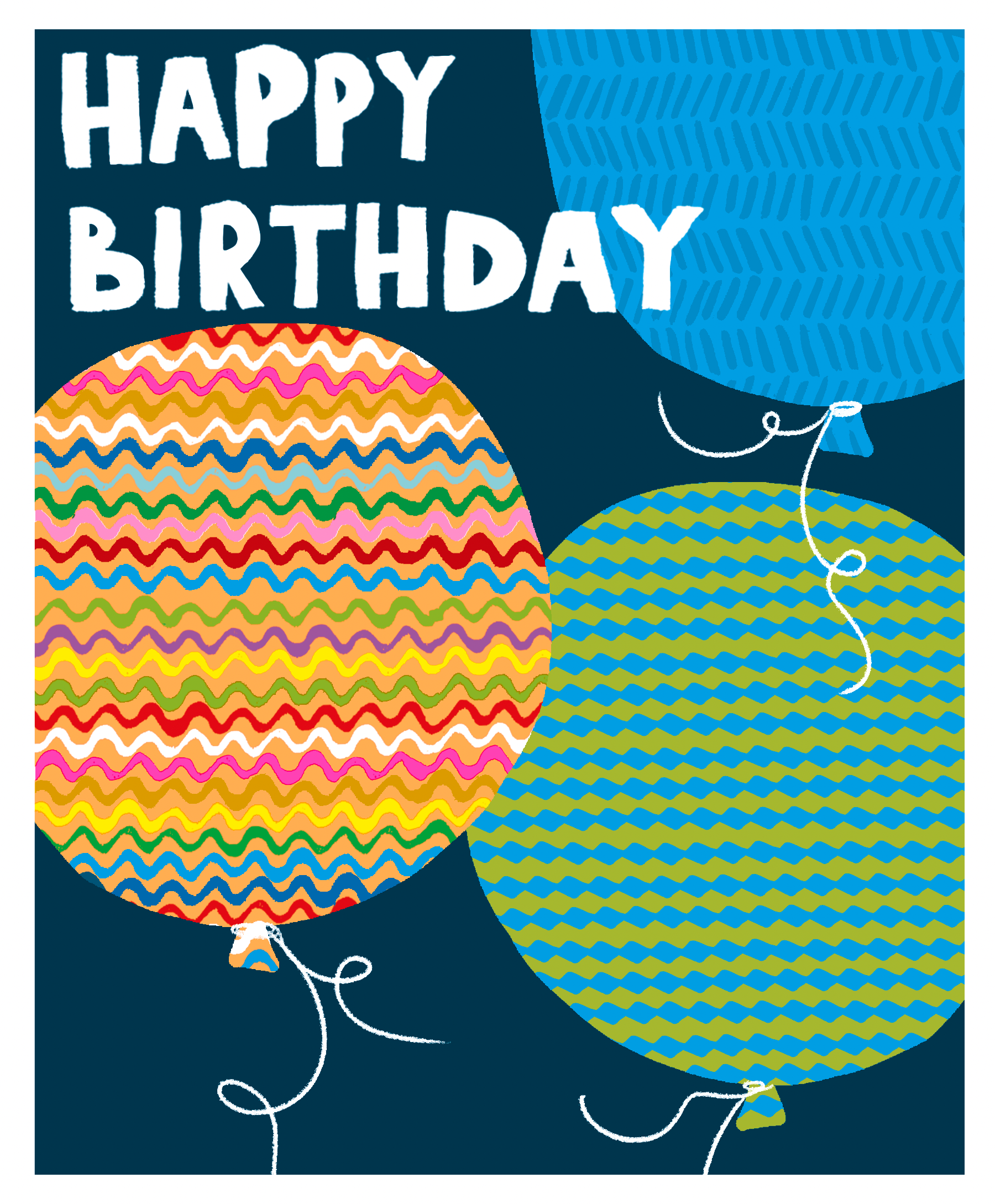 Birthday Balloons Trio