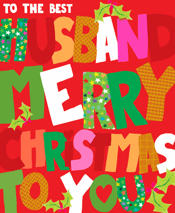 HUSBAND BIG TEXT CHRISTMAS