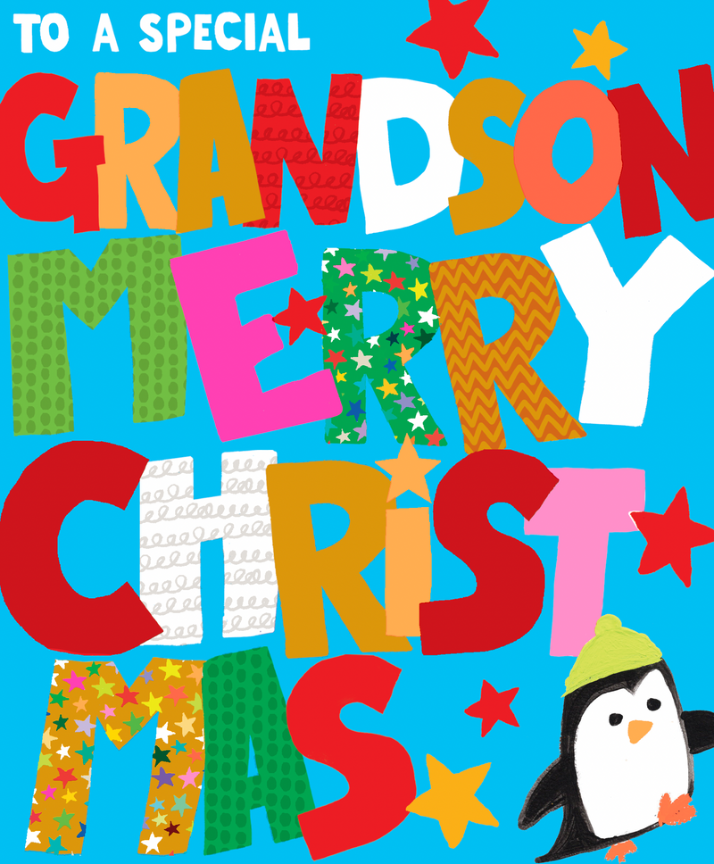 GRANDSON BIG TEXT & PENGUIN