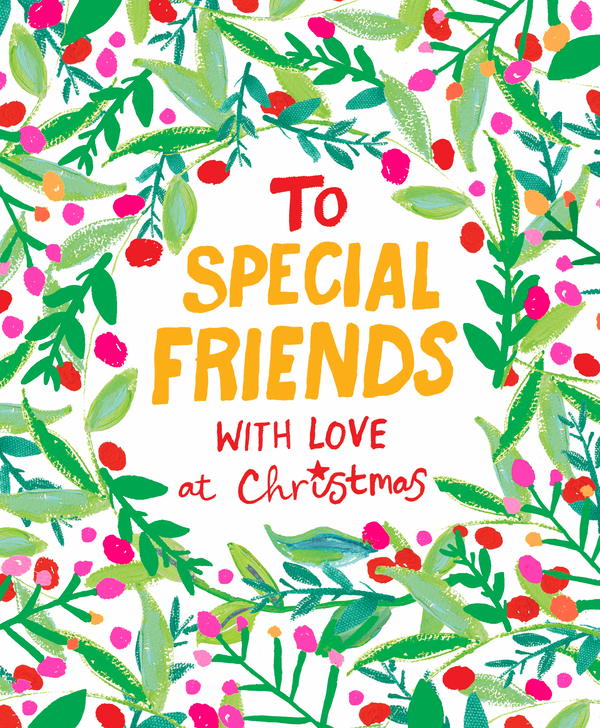SPECIAL FRIENDS GREEN LEAFY WREATH