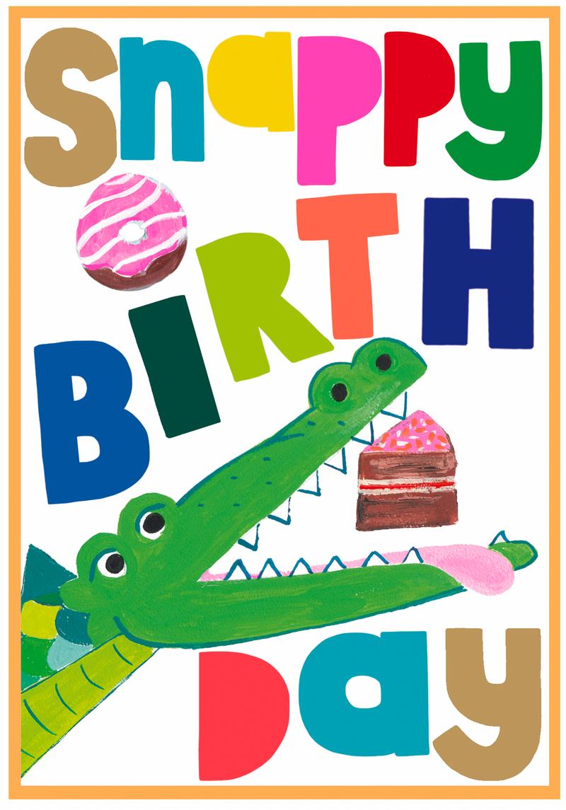 Snappy Birthday Croc