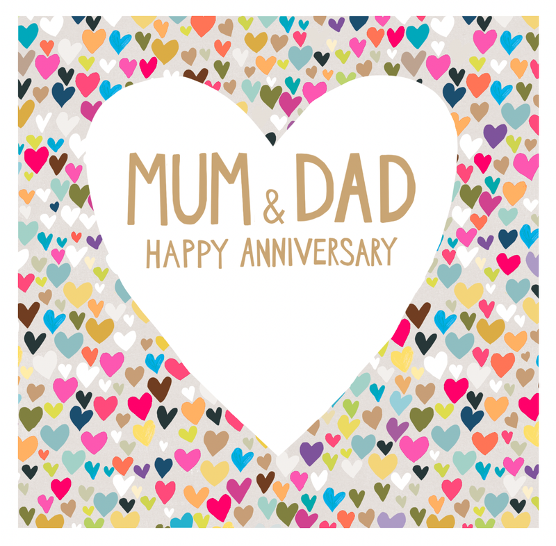 Mum & Dad Happy Anniversary – Paper Salad