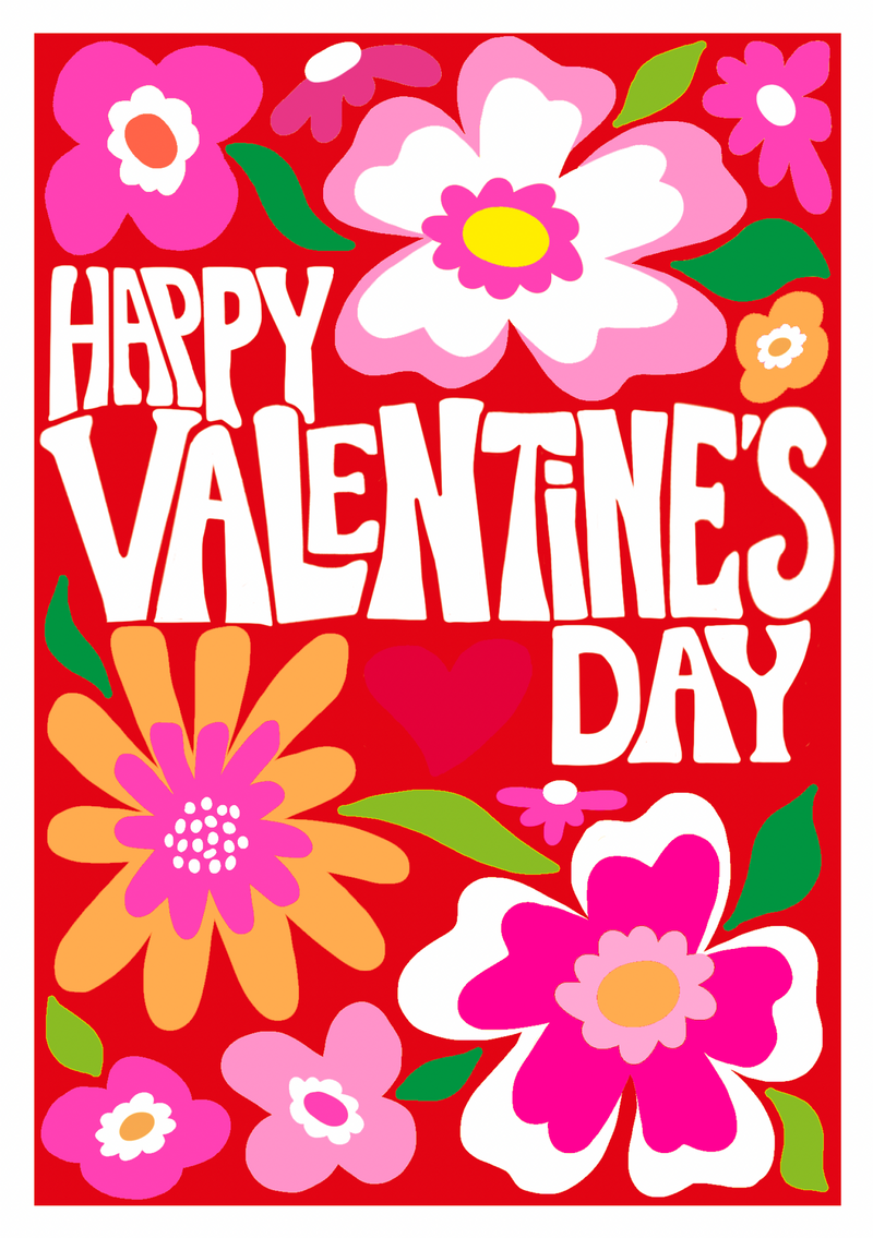 FLORAL HAPPY VALENTINES DAY