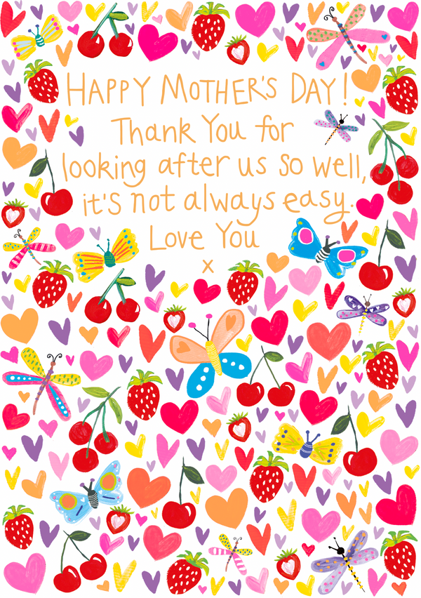 HAPPY MOTHERS DAY CHERRIES AND BERRIES