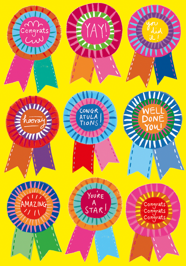 WELL DONE ROSETTES MULTI ACADEMICS