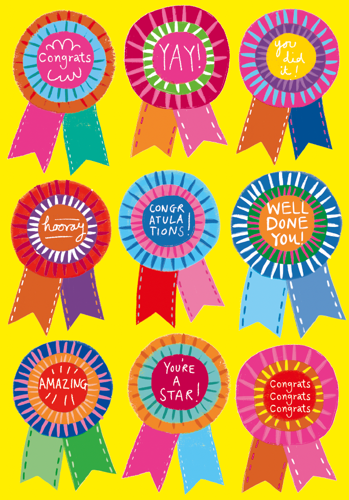 WELL DONE ROSETTES MULTI ACADEMICS