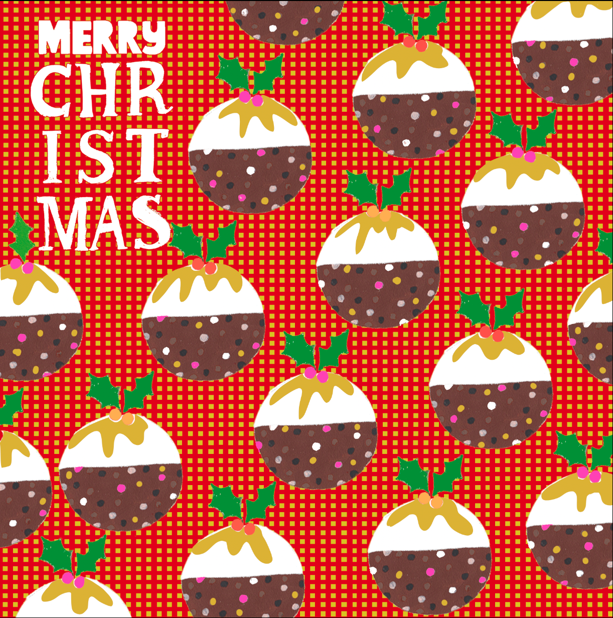 XMAS PUDDINGS PATTERN