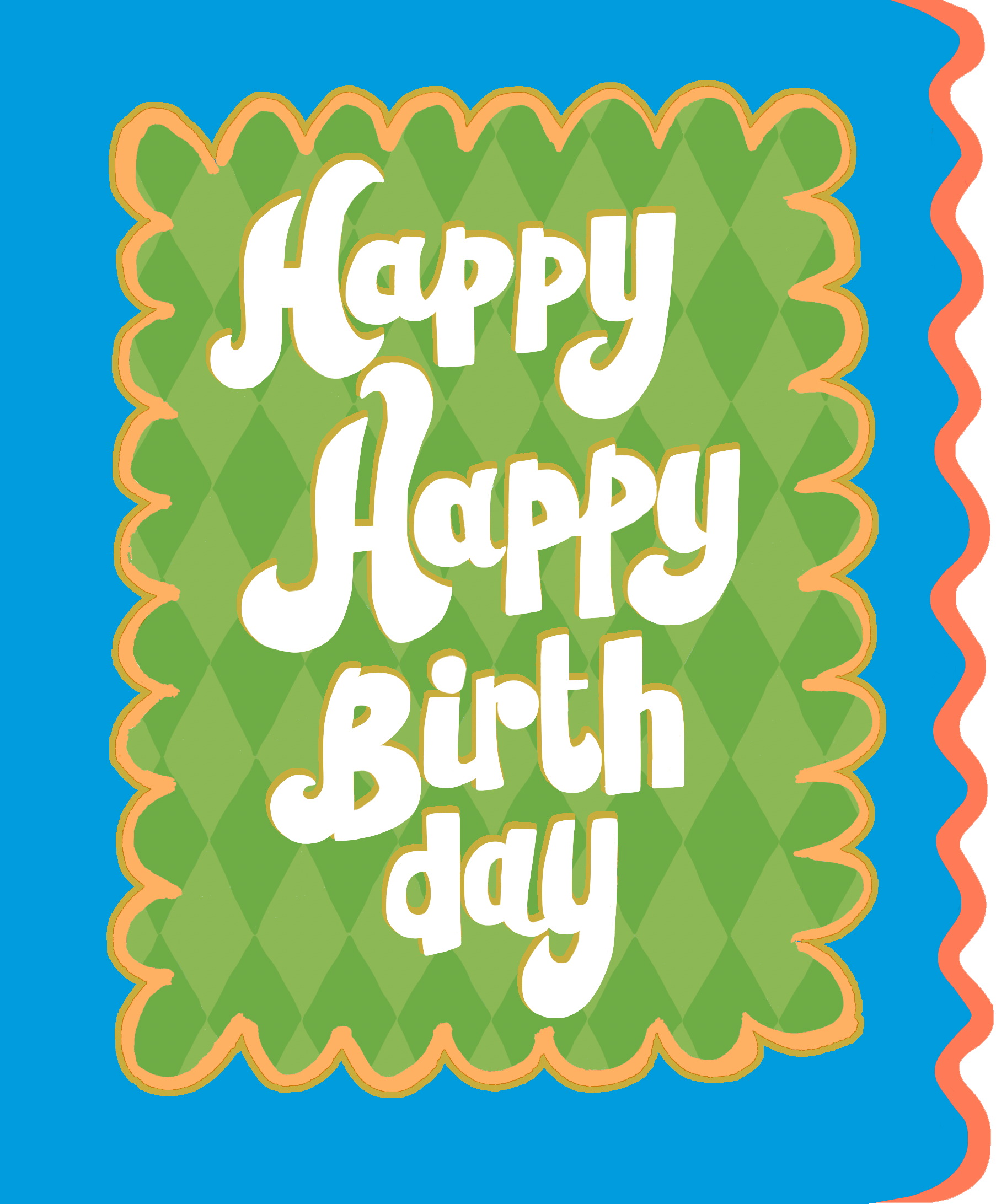 HAPPY HAPPY BIRTHDAY HARLEQUIN