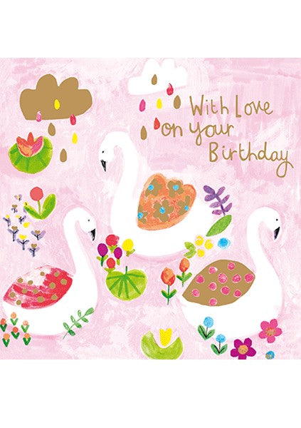 Birthday Swans