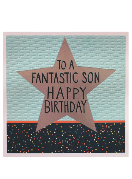 To A Fantastic Son Happy Birthday