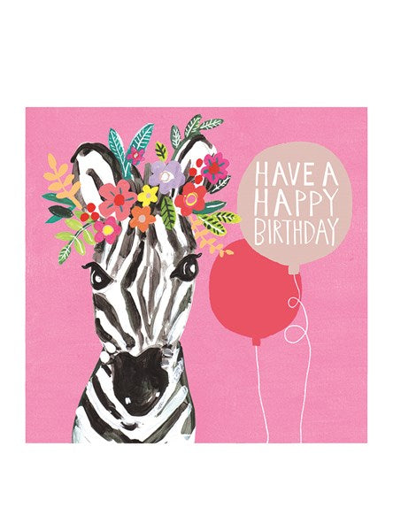 Have a Happy Birthday Zebra