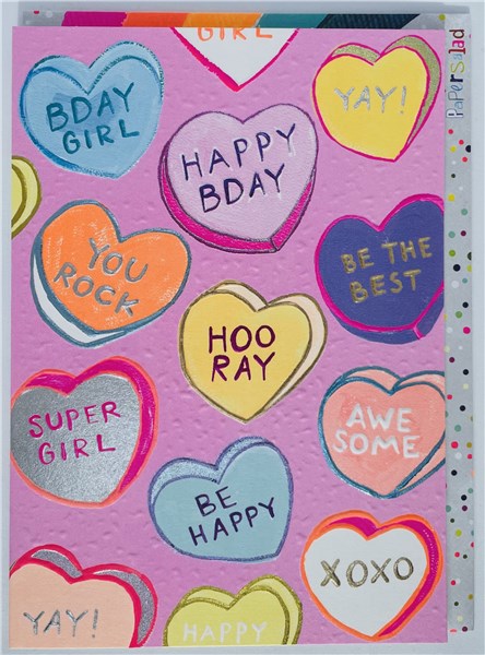 Birthday hearts