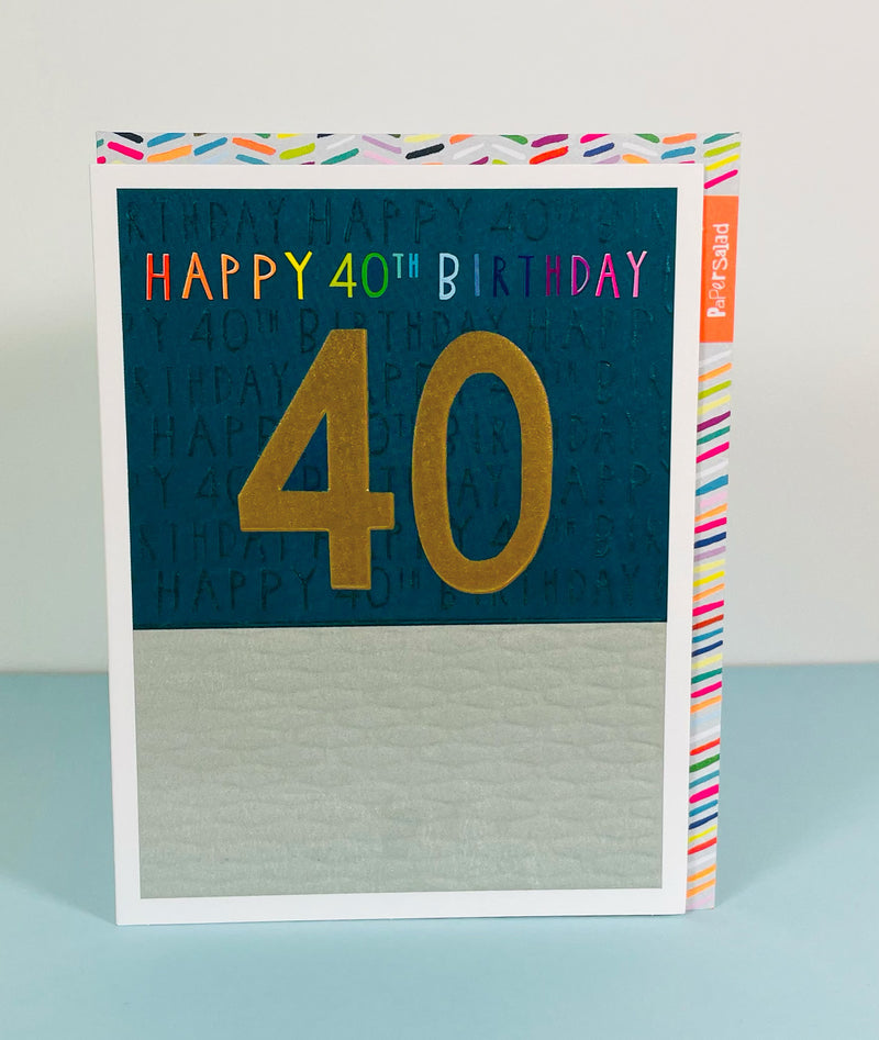 Male 40th birthday