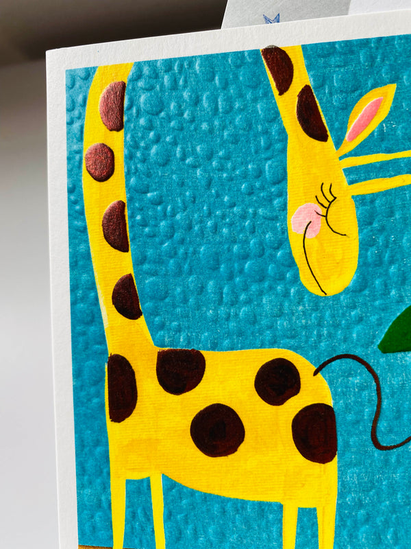 Giraffe Happy Birthday