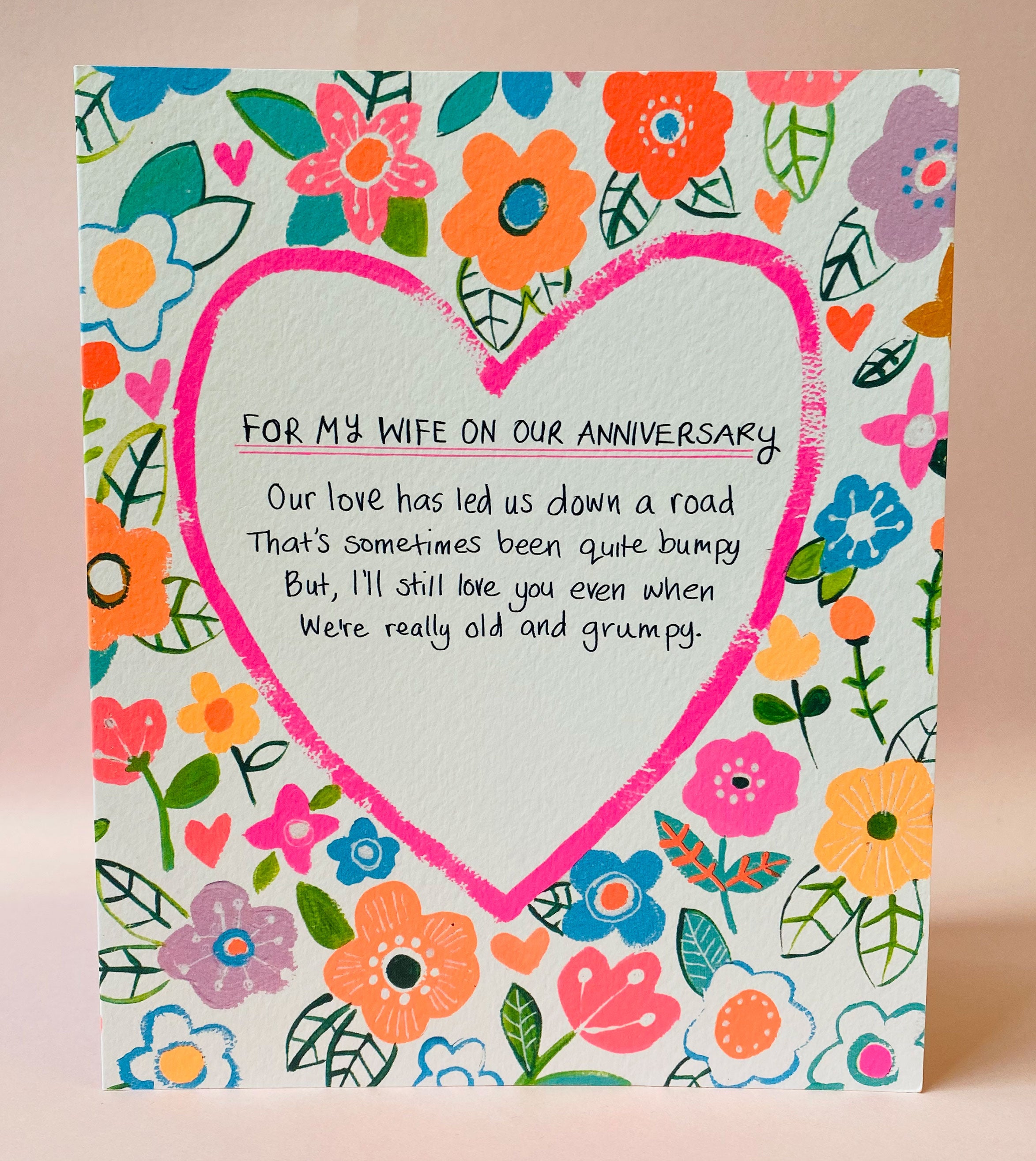Senti. Bumpy Anniversary Greeting Card | Bright and Sparkly Greeting ...